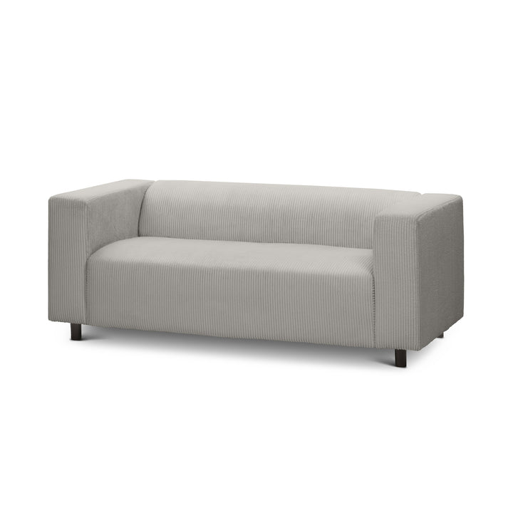 Sofa July 3-osobowa Popielata Biel