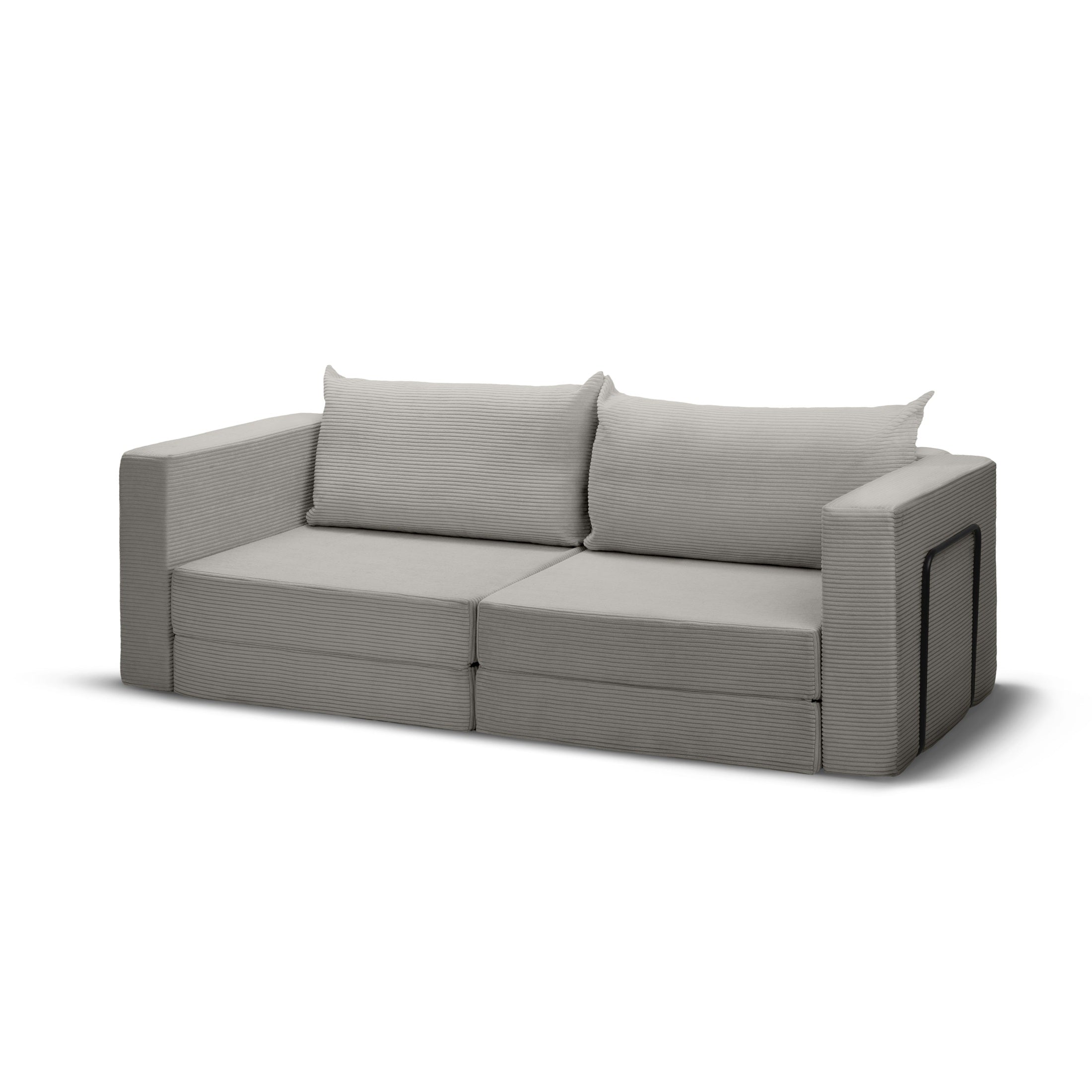 Sofa Cordia Popielata Biel