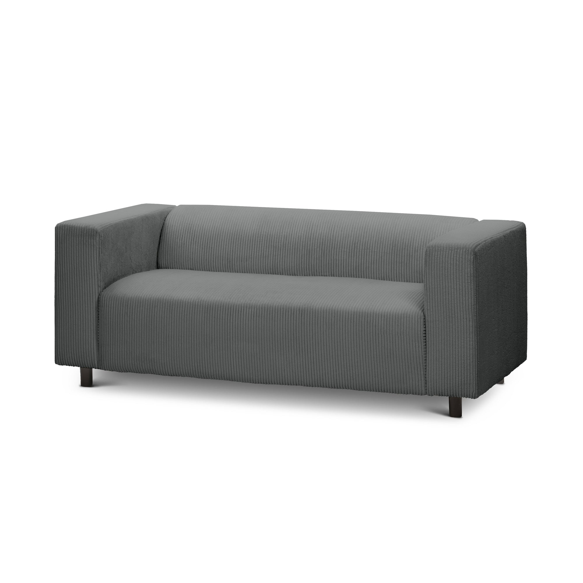 Sofa 3-osobowa 175 cm – kompaktowa, nowoczesny sztruks | July Cynk (POSO 115)