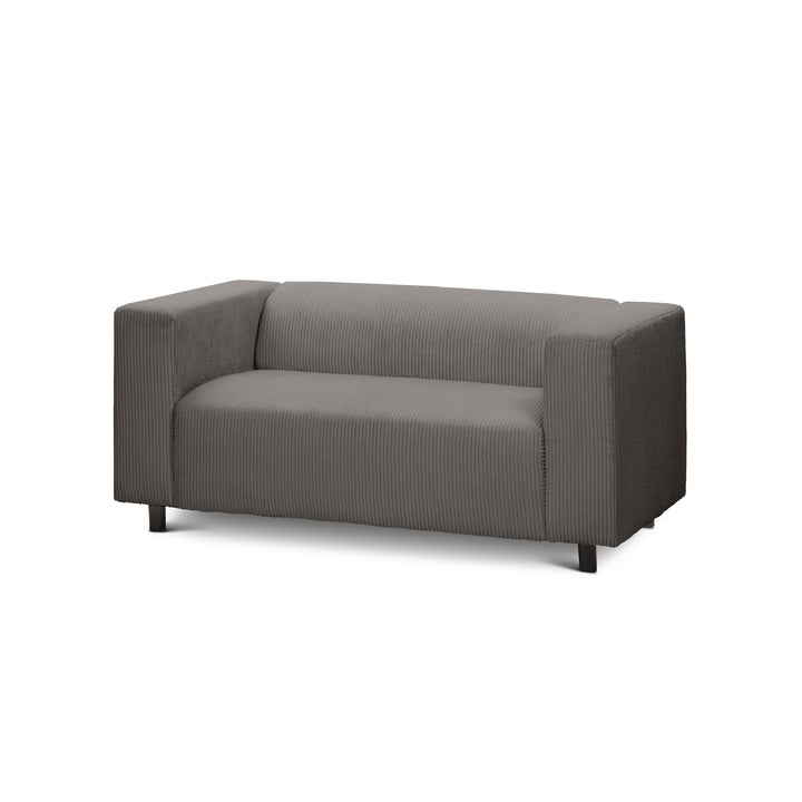 Sofa July 2-osobowa Brązowy Grafit