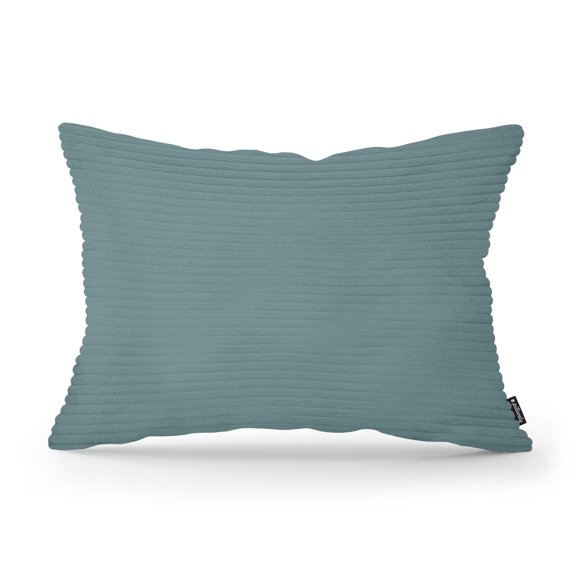 Poduszka Dekoracyjna Szeroki Sztruks 40x55 Głęboki Granit