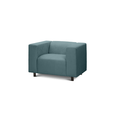 Fotel 95 cm do relaksu w stylu skandynawskim | July Głęboki Grafit (POSO 125)