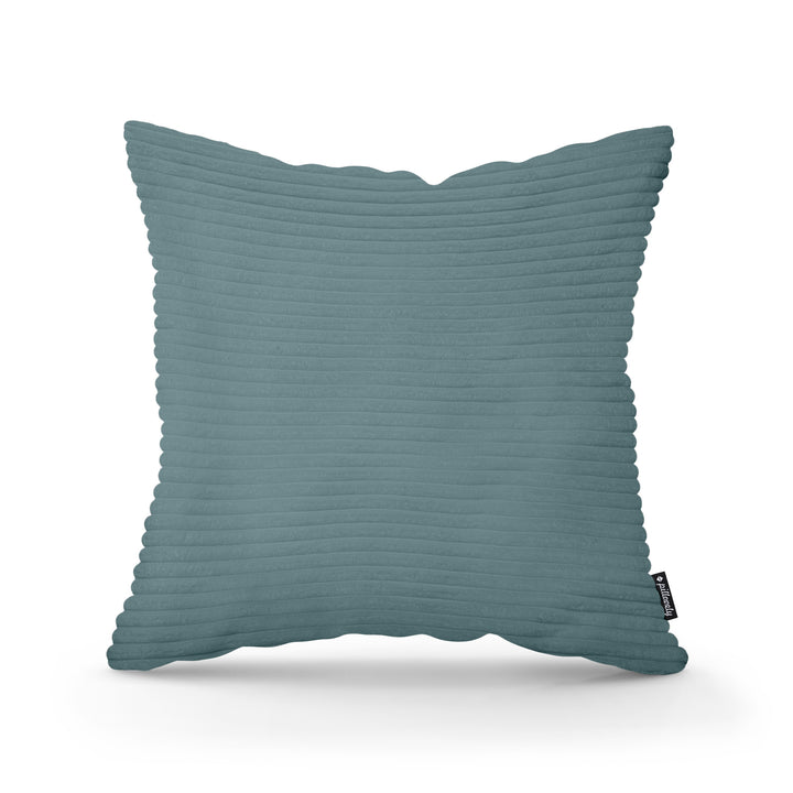 Poduszka Dekoracyjna Szeroki Sztruks 45x45 Głęboki Granit