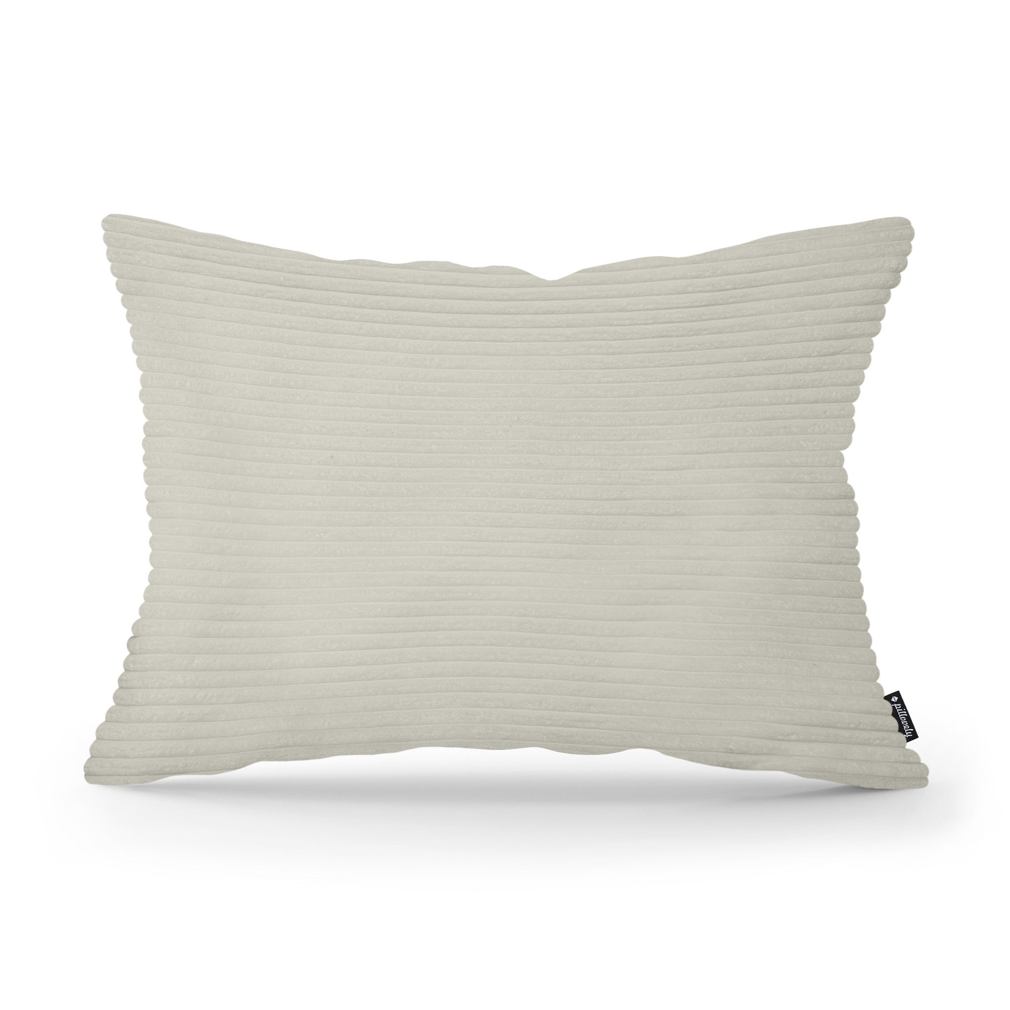 Poduszka Dekoracyjna Szeroki Sztruks 40x55 Szary Len