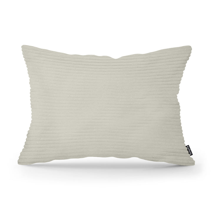 Poduszka Dekoracyjna Szeroki Sztruks 40x55 Szary Len