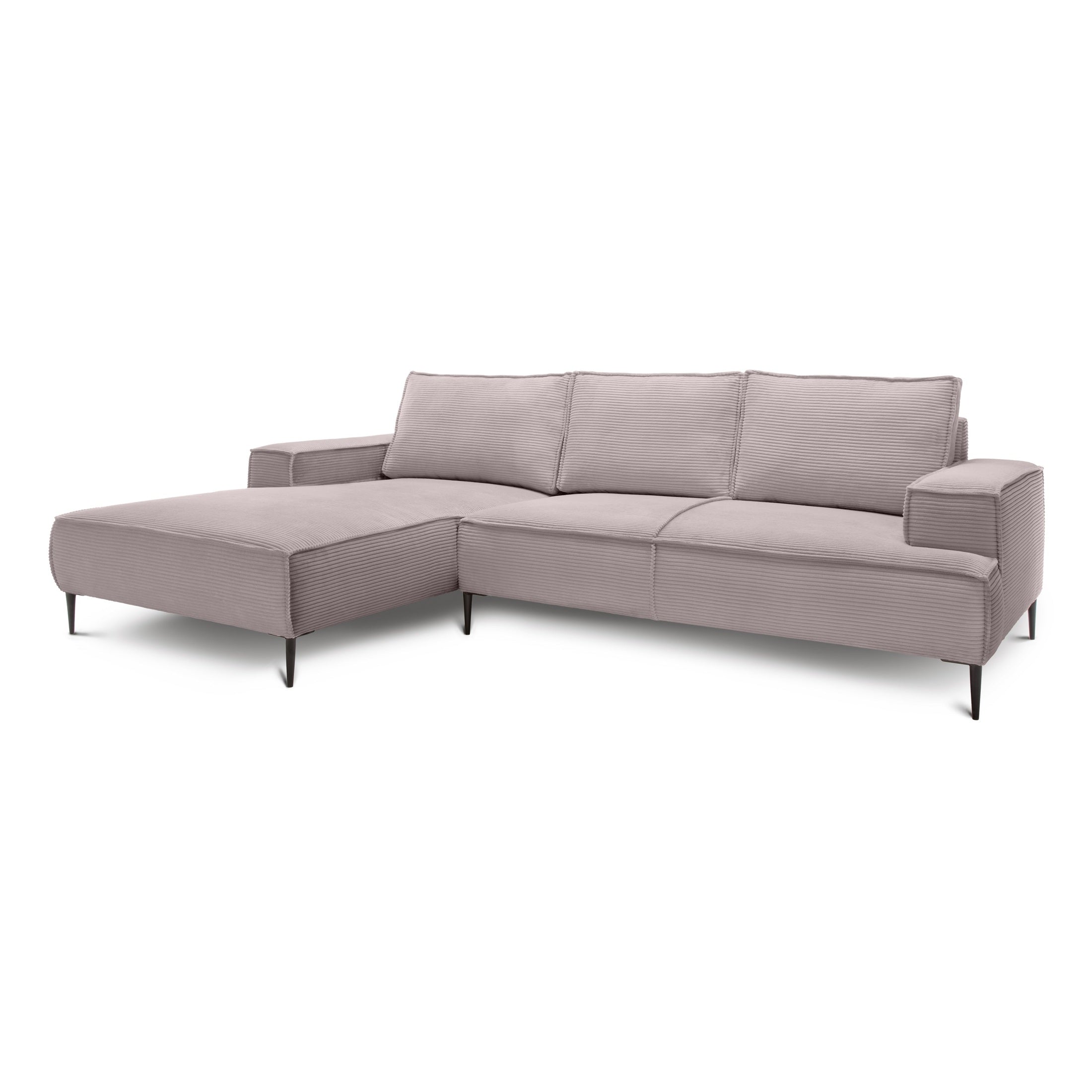 Narożnik 3-osobowy 275 cm w stylu modern classic | May Płowe Szkło (POSO 145) Lewostronny
