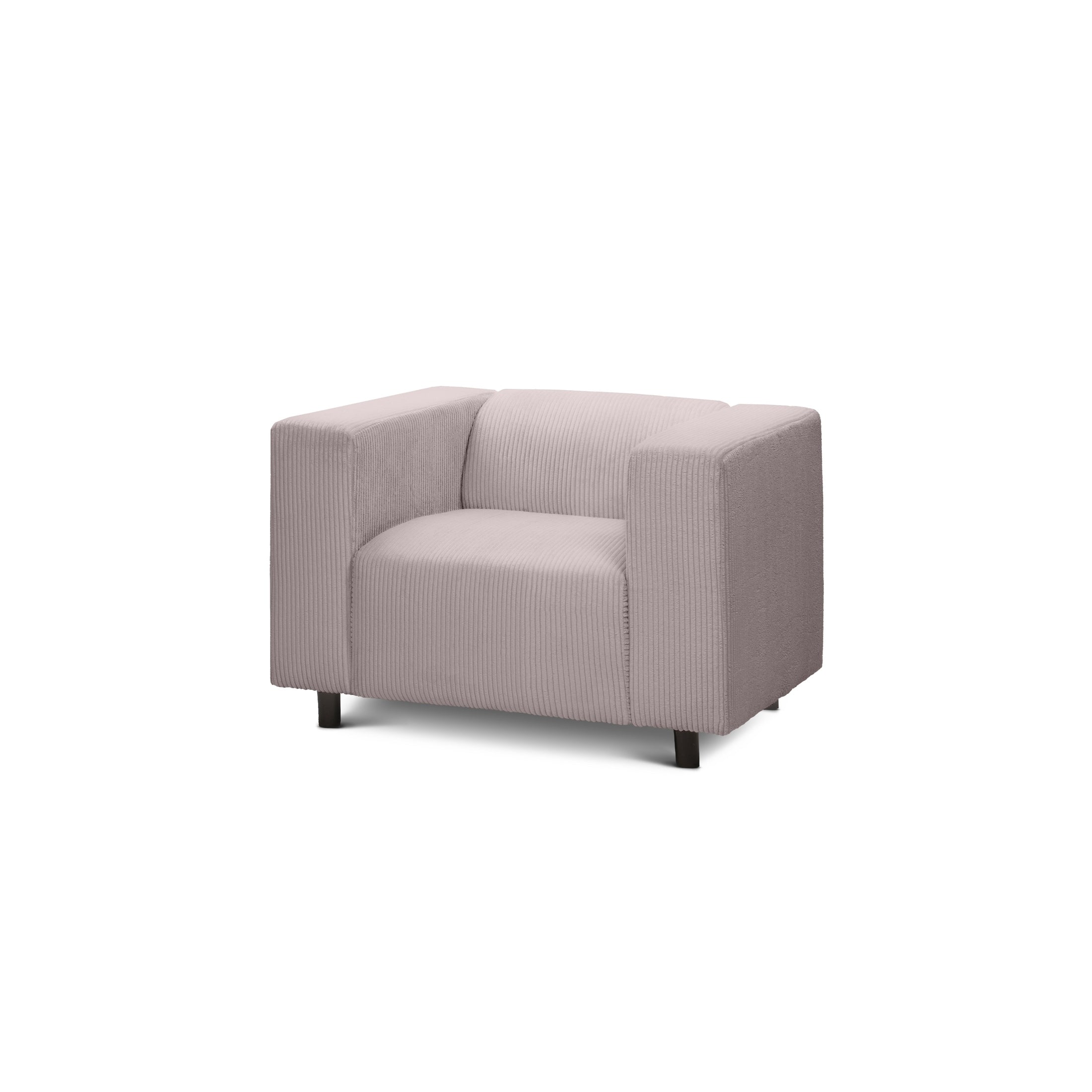 Fotel 95 cm do relaksu w stylu skandynawskim | July Płowe Szkło (POSO 145)