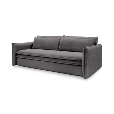 Sofa z spania 140x200 i pojemnikiem | Lily Stalowy Brąz (POSO 22)