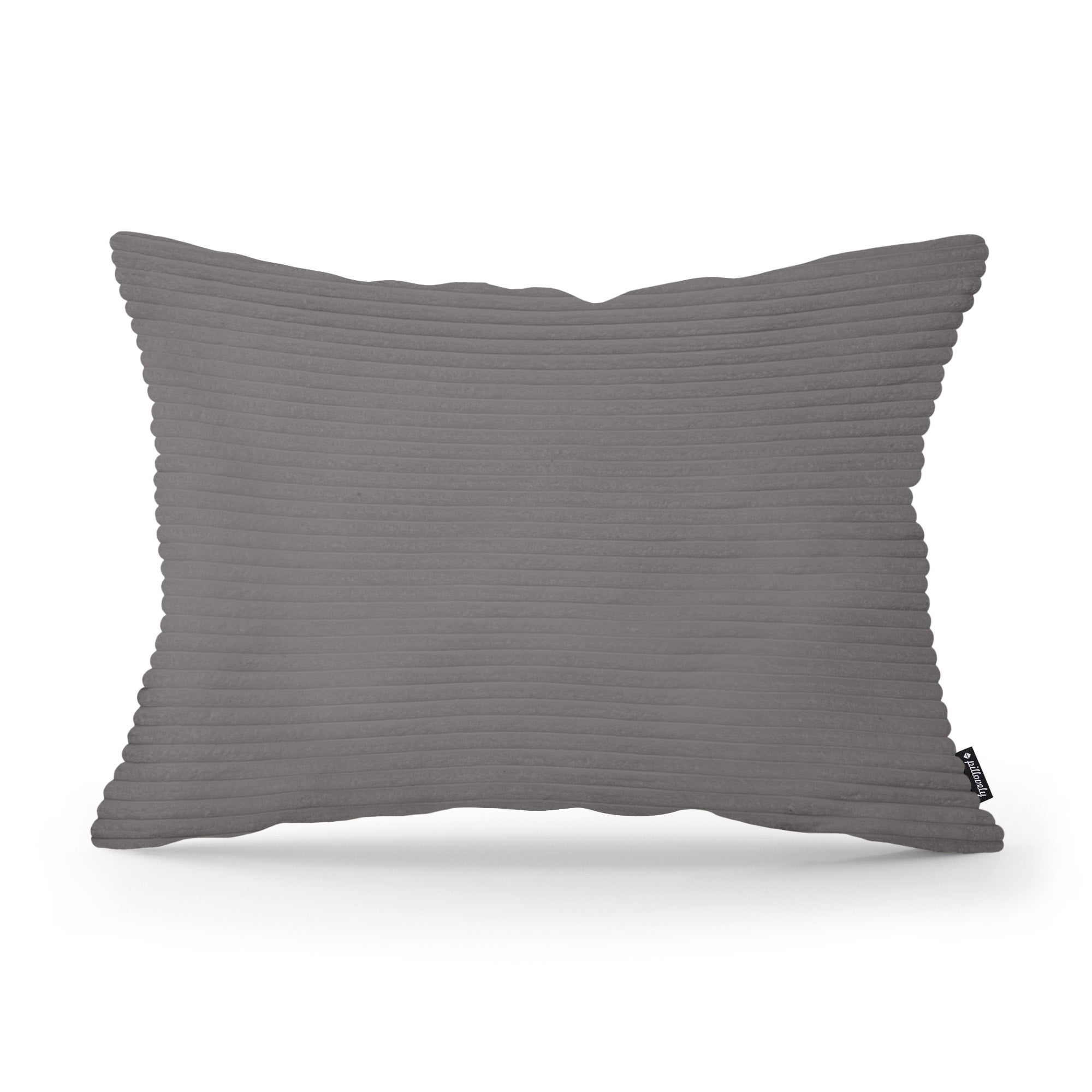 Poduszka Dekoracyjna Szeroki Sztruks 40x55 Stalowy Brąz