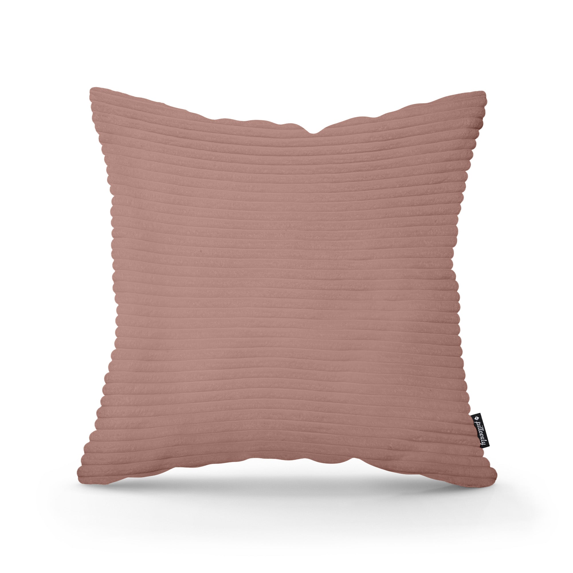 Poduszka Dekoracyjna Szeroki Sztruks 45x45 Ceglane Ciepło