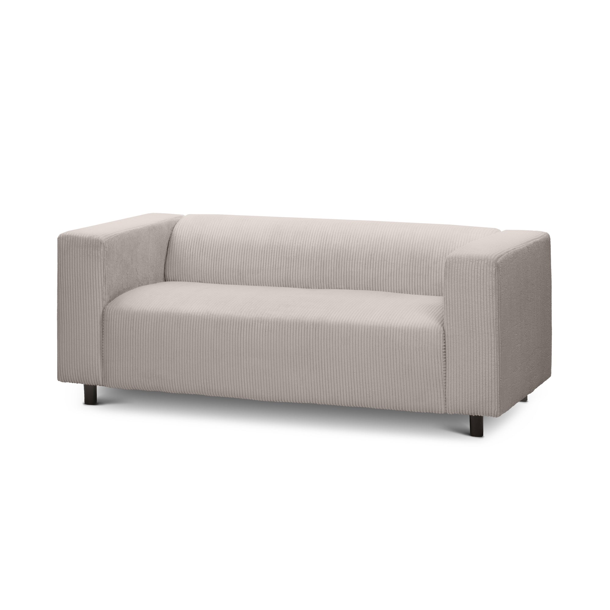 Sofa 3-osobowa 175 cm – kompaktowa, nowoczesny sztruks | July Piaskowy Kamień (POSO 02)