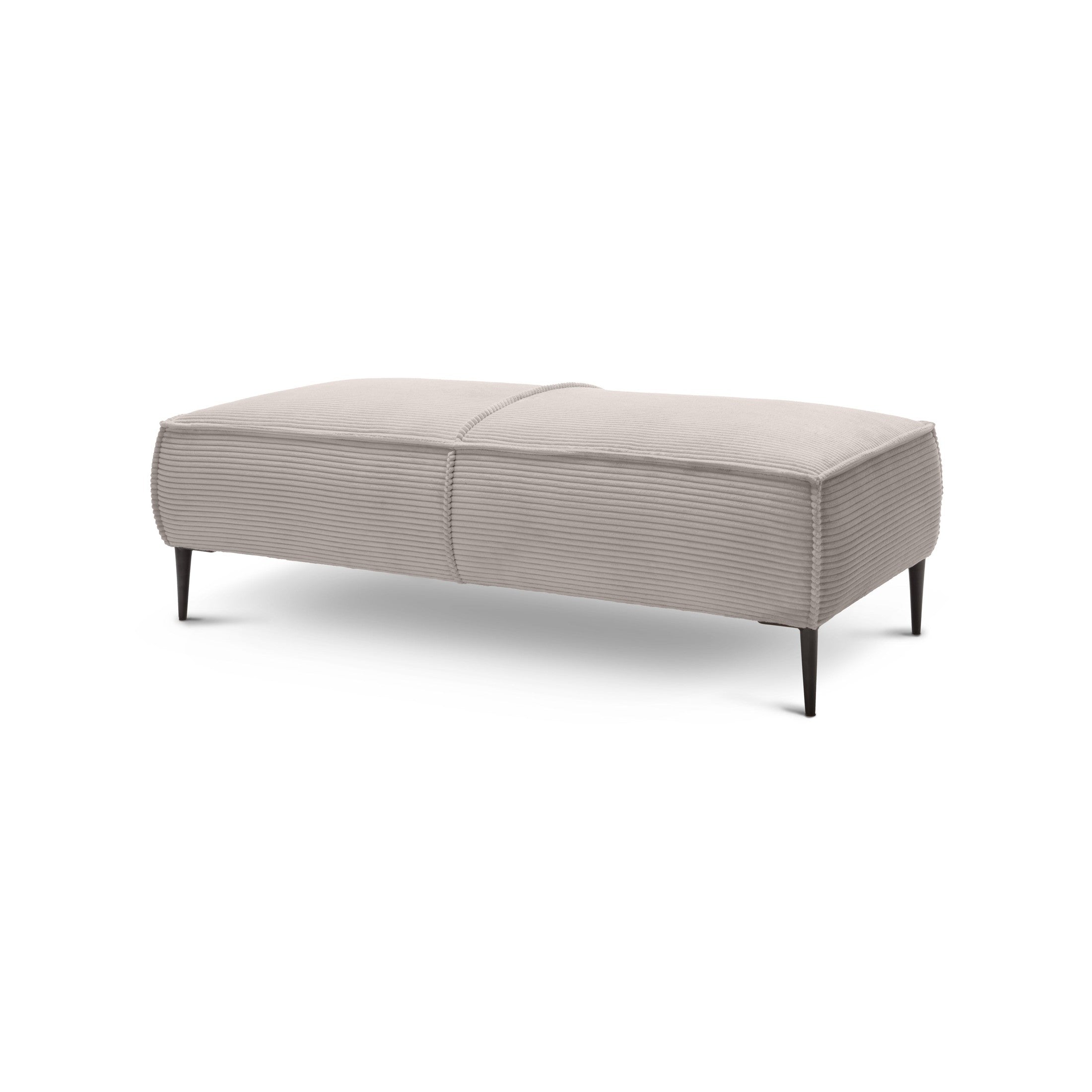 Pufa 140 cm do salonu w stylu modern | May Piaskowy Kamień (POSO 02)