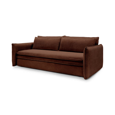 Sofa z spania 140x200 i pojemnikiem | Lily Espresso (POSO 39)
