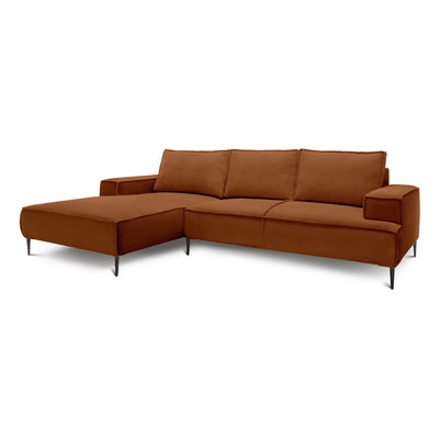 Narożnik 3-osobowy 275 cm w stylu modern classic | May Machoń (POSO 40) Lewostronny