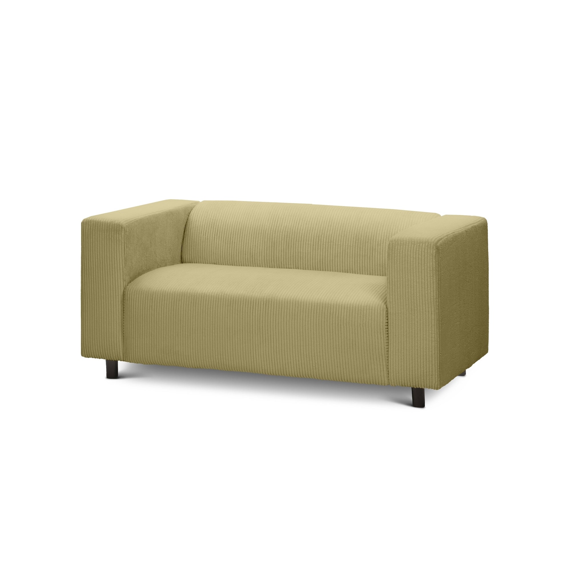 sofa 2-osobowa 151 cm – sztruks POSO, styl minimalistyczny | July Oliwka (POSO 44)