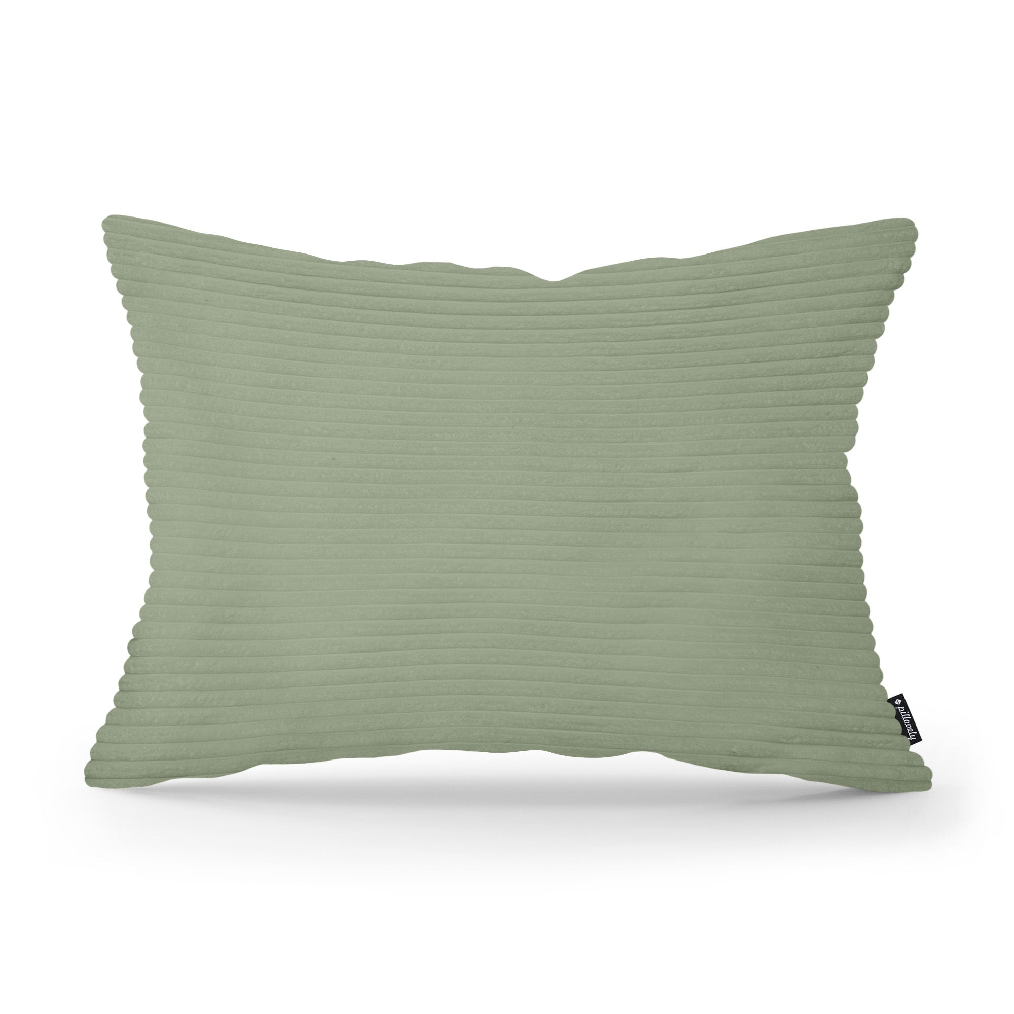 Poduszka Dekoracyjna Szeroki Sztruks 40x55 Szarozieleń