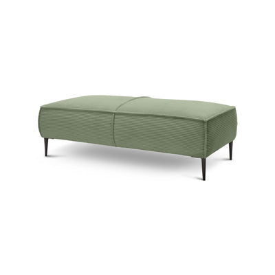 Pufa 140 cm do salonu w stylu modern | May Szarozieleń (POSO 47)