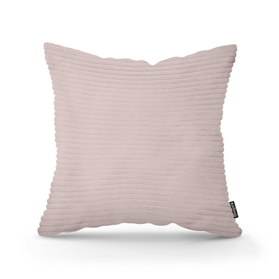 Poduszka dekoracyjna 45×45 cm w stylu scandi i boho | Szeroki Sztruks Zgaszony Róż (POSO 52)