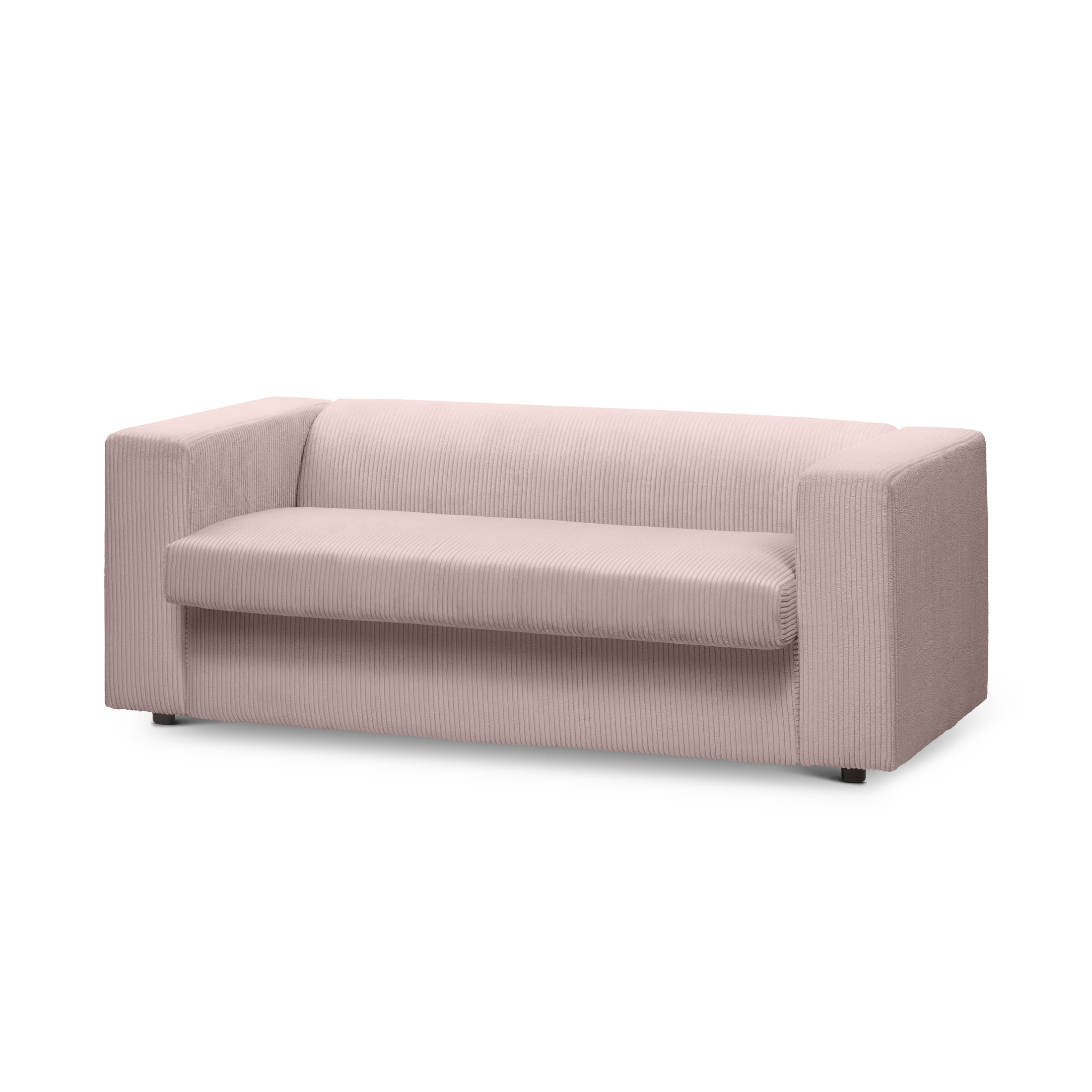 Sofa 2-osobowa z funkcją spania 174 cm | July Zgaszony Róż (POSO 52)