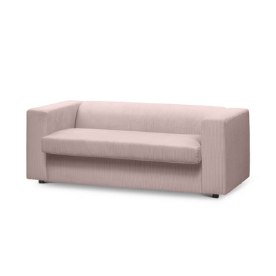 Sofa 2-osobowa z funkcją spania 174 cm | July Zgaszony Róż (POSO 52)