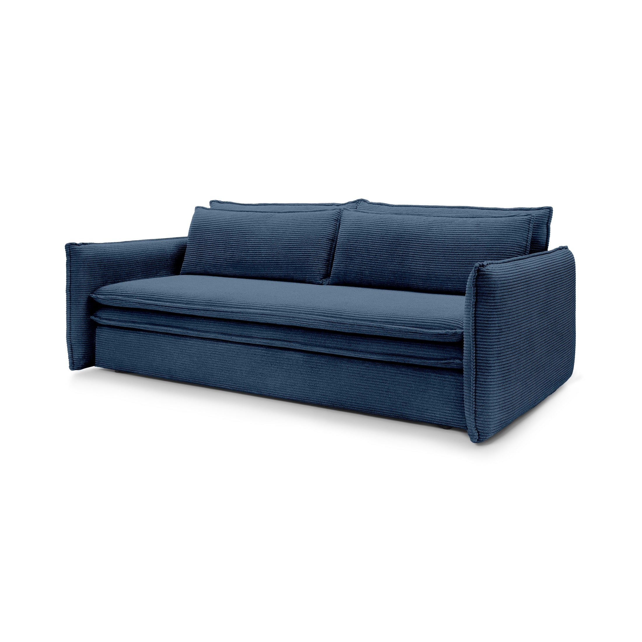 Sofa z spania 140x200 i pojemnikiem | Lily Granatowy Grafit (POSO 05)