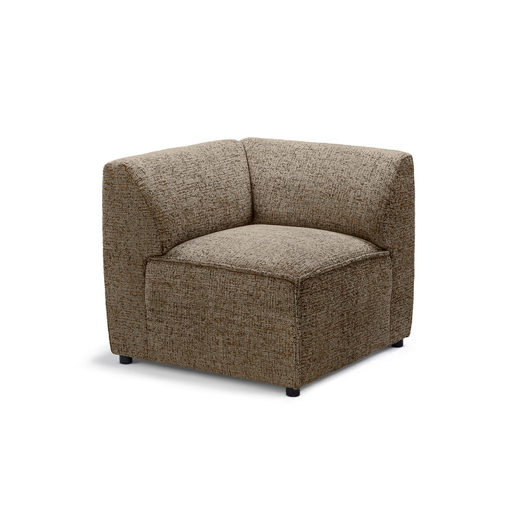 Sofa Modułowa BRICK Moduł M Prawo Brązowy Kamień (BELLA 10)