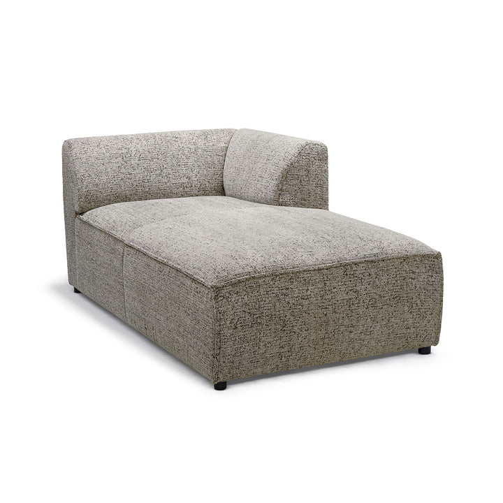 Sofa Modułowa BRICK Moduł L Prawo Szary Taupe (BELLA 15)