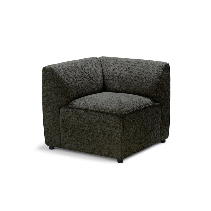 Sofa Modułowa BRICK Moduł M Prawo Grafitowy Brąz (BELLA 25)