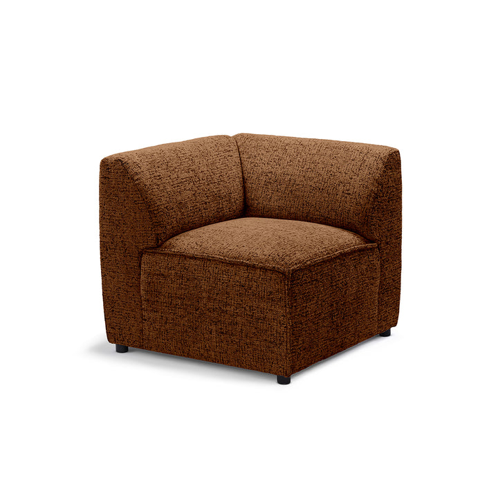 Sofa Modułowa BRICK Moduł M Prawo Orzechowy Mat (BELLA 40)