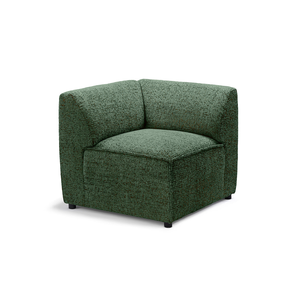 Sofa Modułowa BRICK Moduł M Prawo Zielony Onyks (BELLA 80)