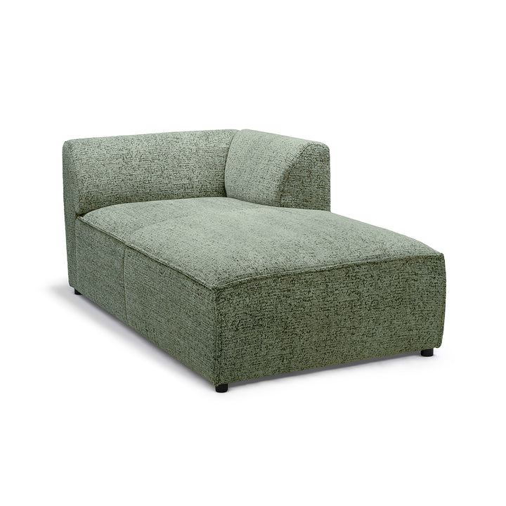 Sofa Modułowa BRICK Moduł L Prawo Zgaszona Oliwka (BELLA 85)