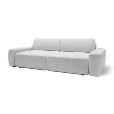 Sofa z funkcją spania 200x136 z pojemnikiem DL| Bamby Srebrzysta Mgła (RAVEN 22)