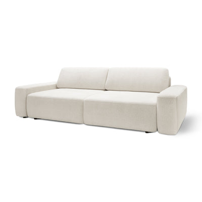 Sofa z funkcją spania 200x136 z pojemnikiem DL| Bamby Lniana Poświata (RAVEN 24)
