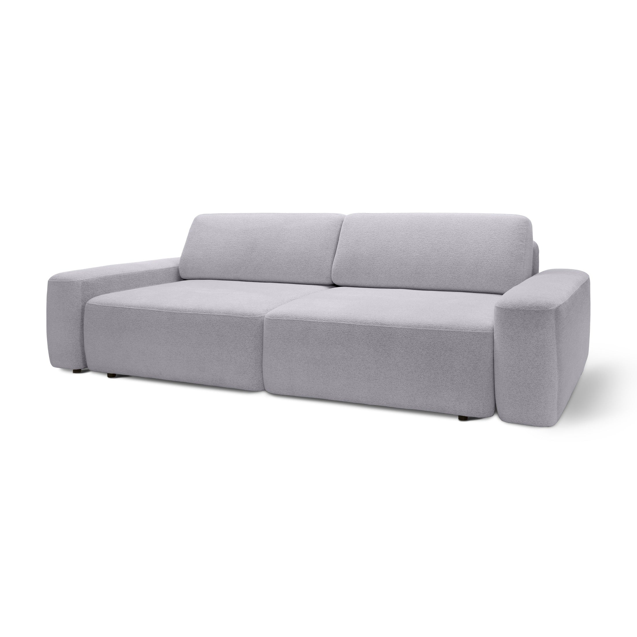 Sofa z funkcją spania 200x136 z pojemnikiem DL| Bamby Szary Opal (RAVEN 06)