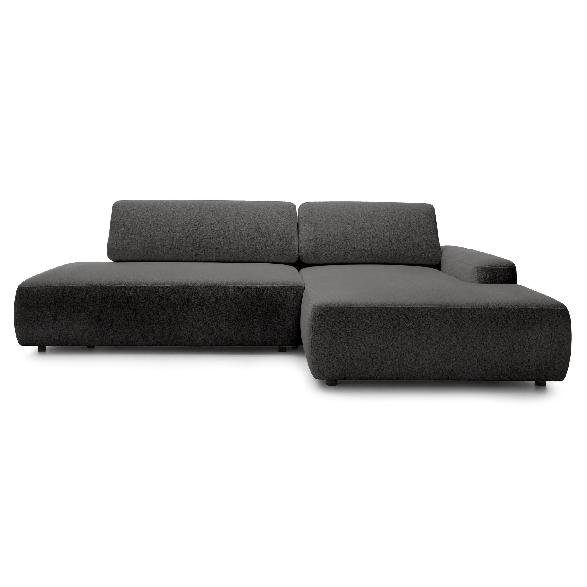 Narożnik z funkcją spania 4-osobowy 125x210 w stylu japandi – tapicerowany tył, system DL | Bamby