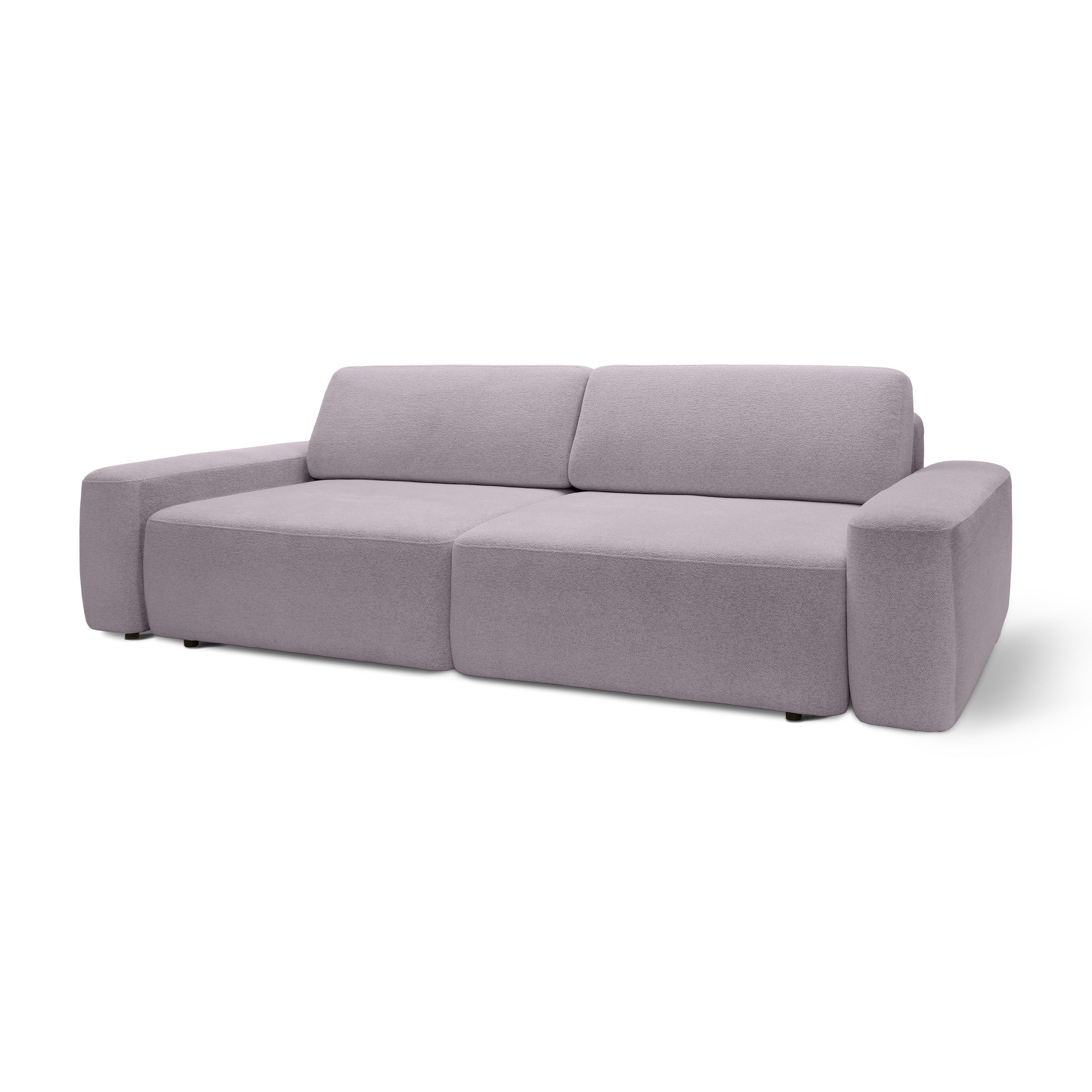 Sofa z funkcją spania 200x136 z pojemnikiem DL| Bamby Jesienny Róż (RAVEN 91)