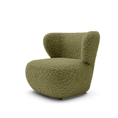 Fotel wypoczynkowy 82x74 cm w stylu japandi | OLEMO Miodowy Mech (ROLF 13)