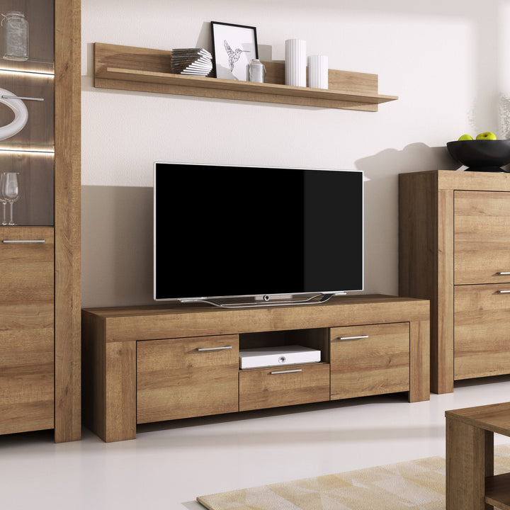 Szafka RTV + Półka Gorky 155x50+155x20