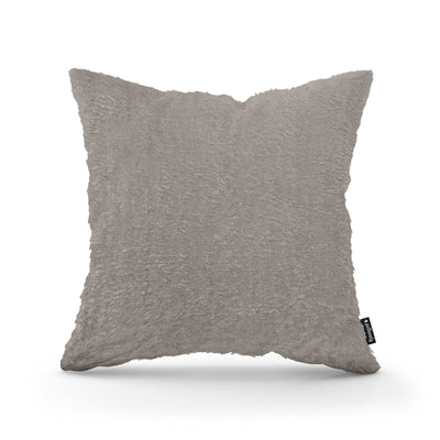 Poduszka dekoracyjna 45×45 cm w stylu glamour | Plusz Szarość Piasku (SORRISO 05)
