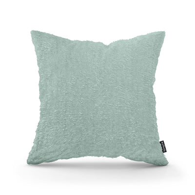 Poduszka dekoracyjna 45×45 cm w stylu glamour | Plusz Pastelowa Zieleń (SORRISO 08)