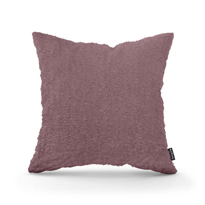 Poduszka dekoracyjna 45×45 cm w stylu glamour | Plusz Różana Sepia (SORRISO 10)