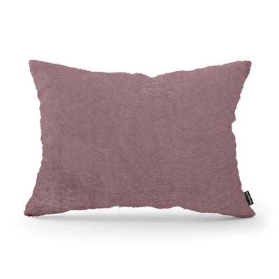 Poduszka dekoracyjna 40x55 cm w stylu glamour | Plusz Różana Sepia (SORRISO 10)