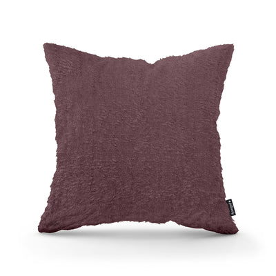 Poduszka dekoracyjna 45×45 cm w stylu glamour | Plusz Ciemna Śliwka (SORRISO 11)