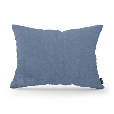 Poduszka dekoracyjna 40x55 cm w stylu glamour | Plusz Stalowy Błękit (SORRISO 14)