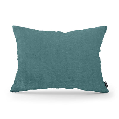 Poduszka dekoracyjna 40x55 cm w stylu glamour | Plusz Morska Patyna (SORRISO 17)
