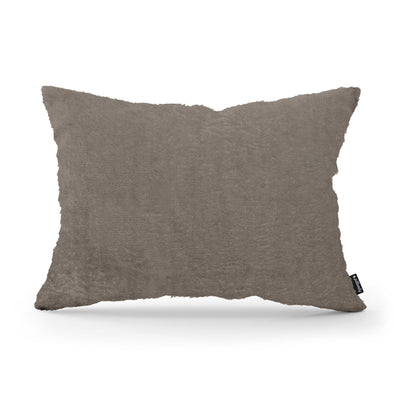 Poduszka dekoracyjna 40x55 cm w stylu glamour | Plusz Brązowy Taupe (SORRISO 18)