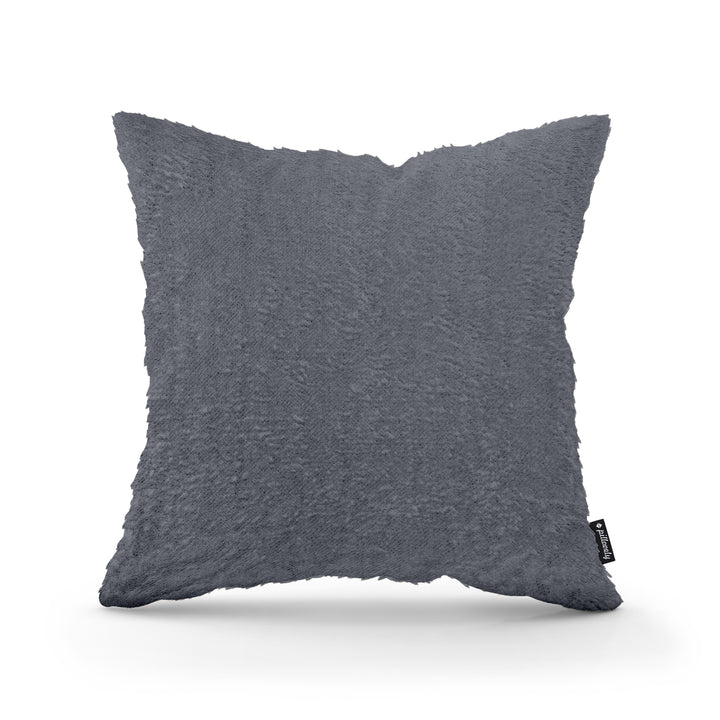Poduszka Dekoracyjna Plusz 45x45 Grafitowa Poświata