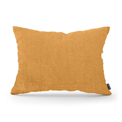 Poduszka dekoracyjna 40x55 cm w stylu glamour | Plusz Miodowa Ochra (SORRISO 22)