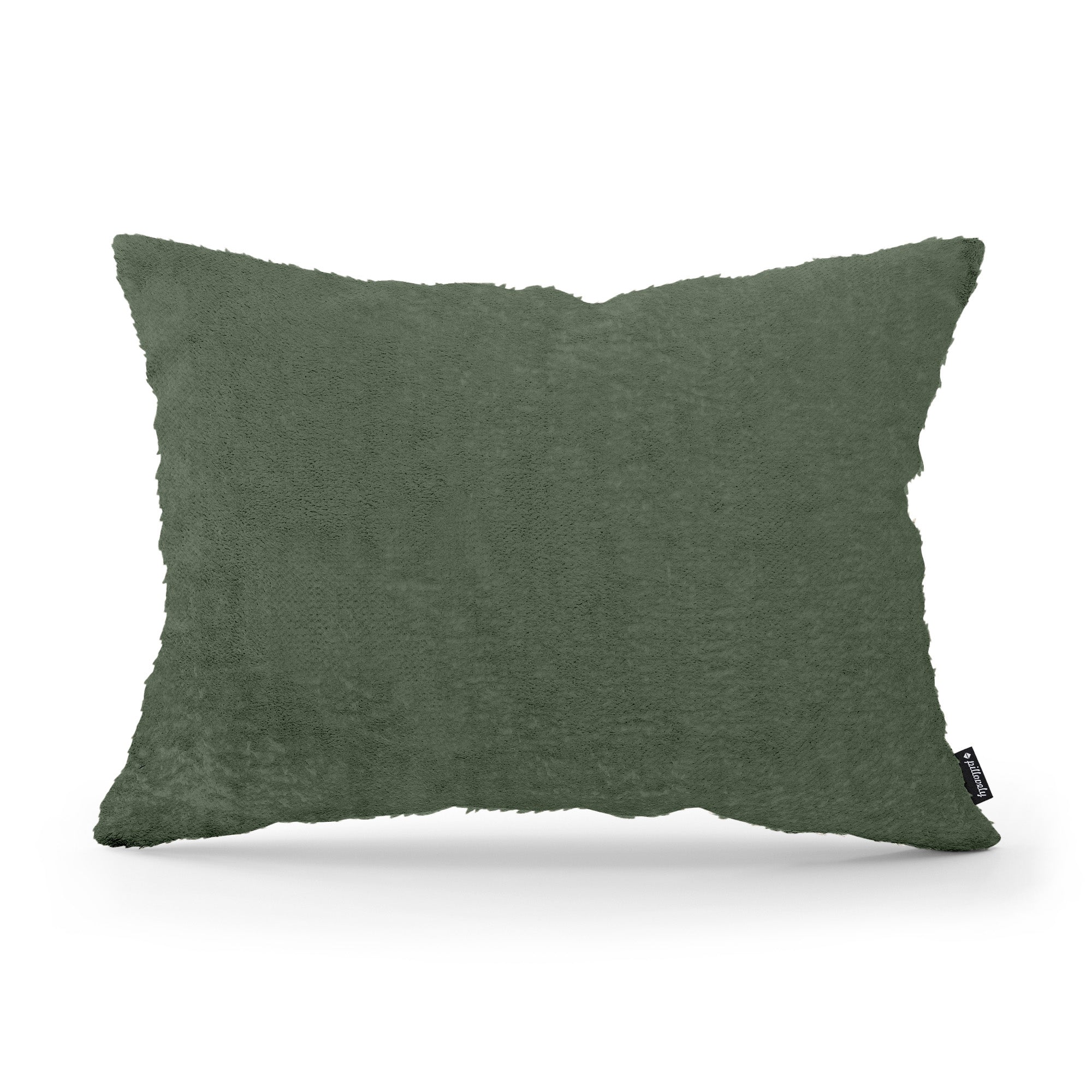 Poduszka Dekoracyjna Plusz 40x55 Zielony Grafit