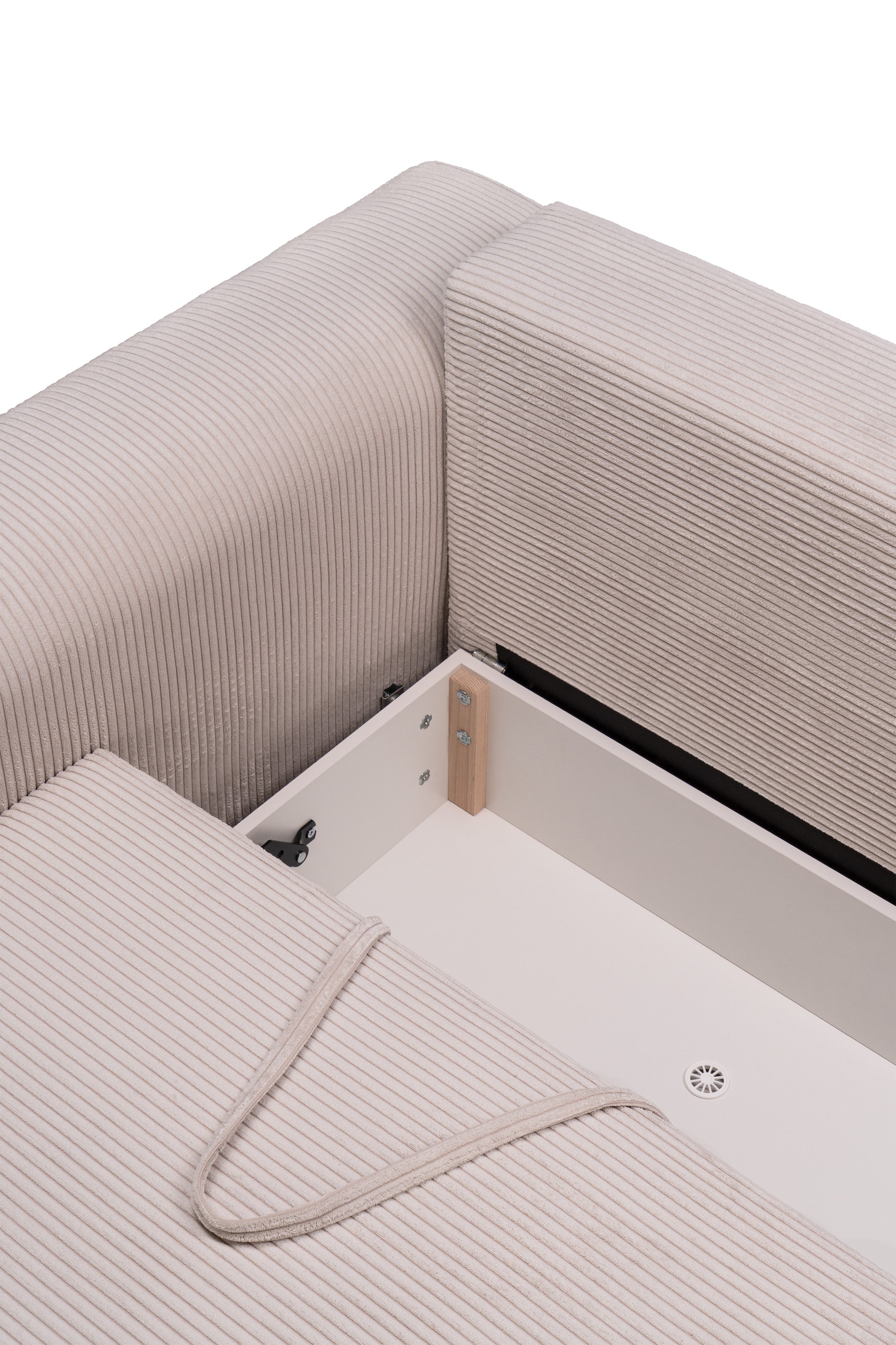 Sofa Bed 145 × 203 with Storage in Modern Style | Zoria